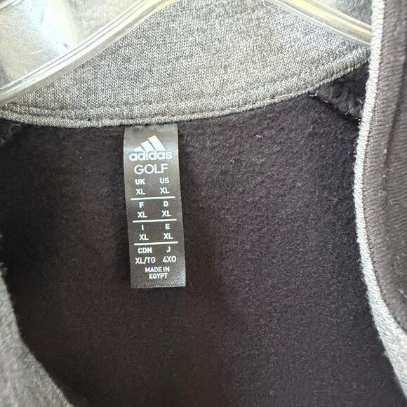 Adidas Mens XL Fleece 1/4 Zip Pullover NEW Classic Three Stripe Athletic - Picture 2 of 5